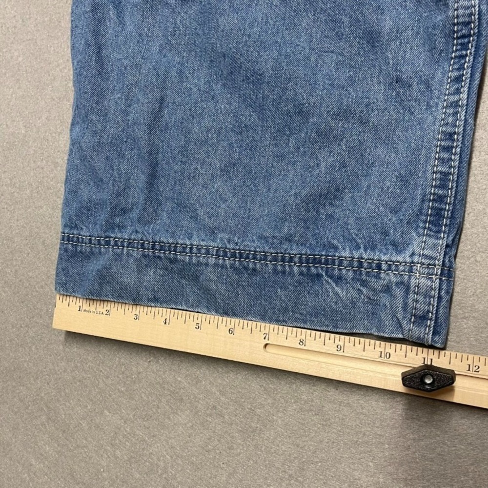 ALAB Jeans Men 30x31 Blue Denim Ultra Baggy Wide Leg Mega Rave Grunge Psycho Y2K - Picture 10 of 13